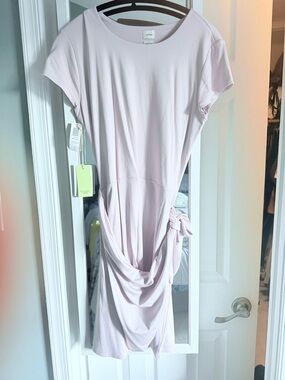 Aritzia Wilfred Mini Lune Dress IN LILAC size Large